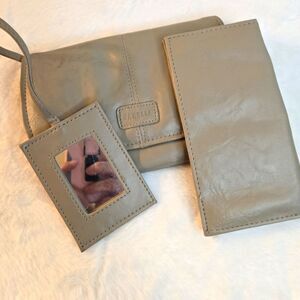 Sabella Taupe Color Multi Purpose Carrying Wallet Vintage Style w/compartments